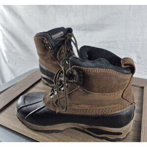 ITASCA Men's Black Brown ‘Sierra’ Thinsulate Suede Waterproof Boots Size 11